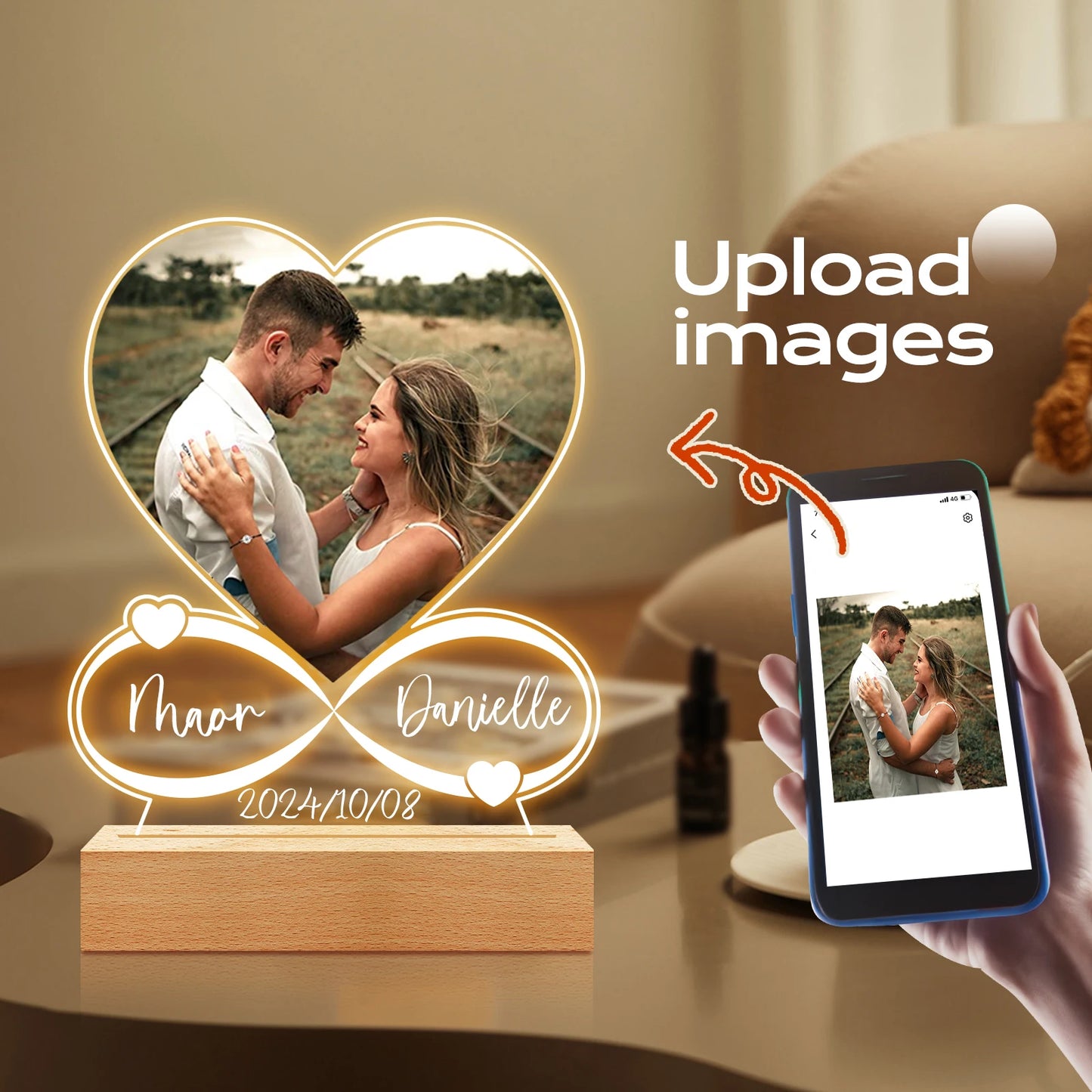 EJVS™  Personalized Love Plaque For Couples