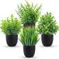 EJVS™ 4-Pack Artificial Faux Plants
