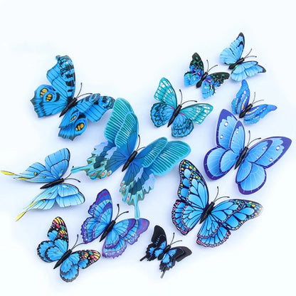 EJVS™  12Pcs 3D Colorful Butterfly Wall Stickers