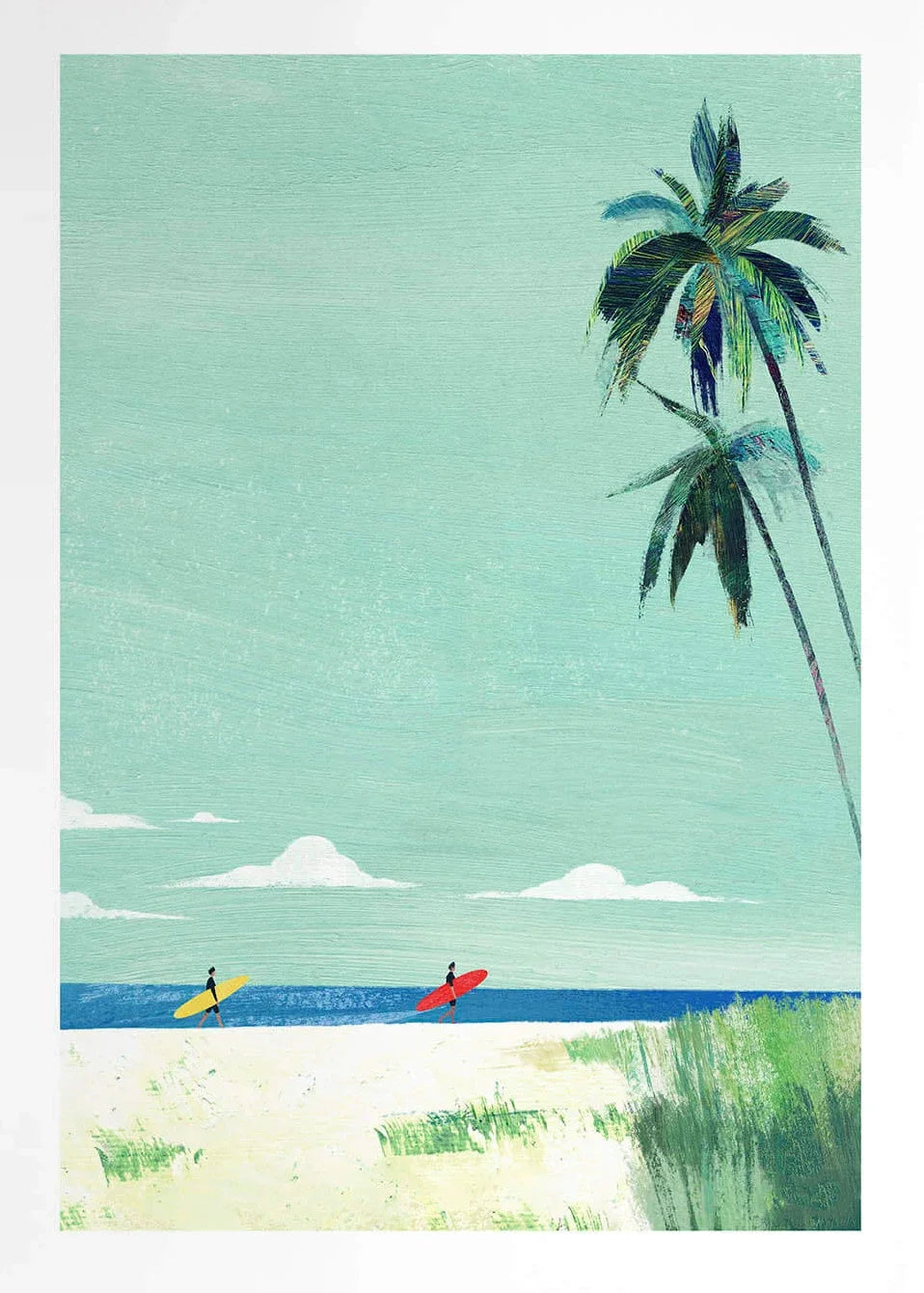 EJVS™ Summer Beach Canvas Wall Art