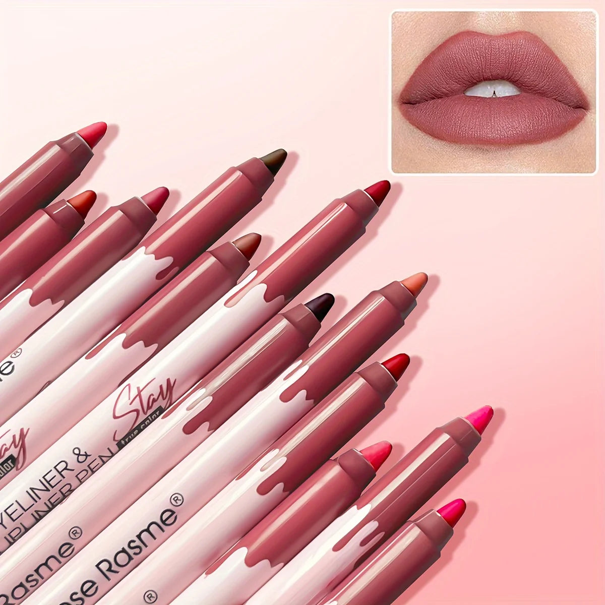 EJVS™  12 Color Sexy Rose Lipstick