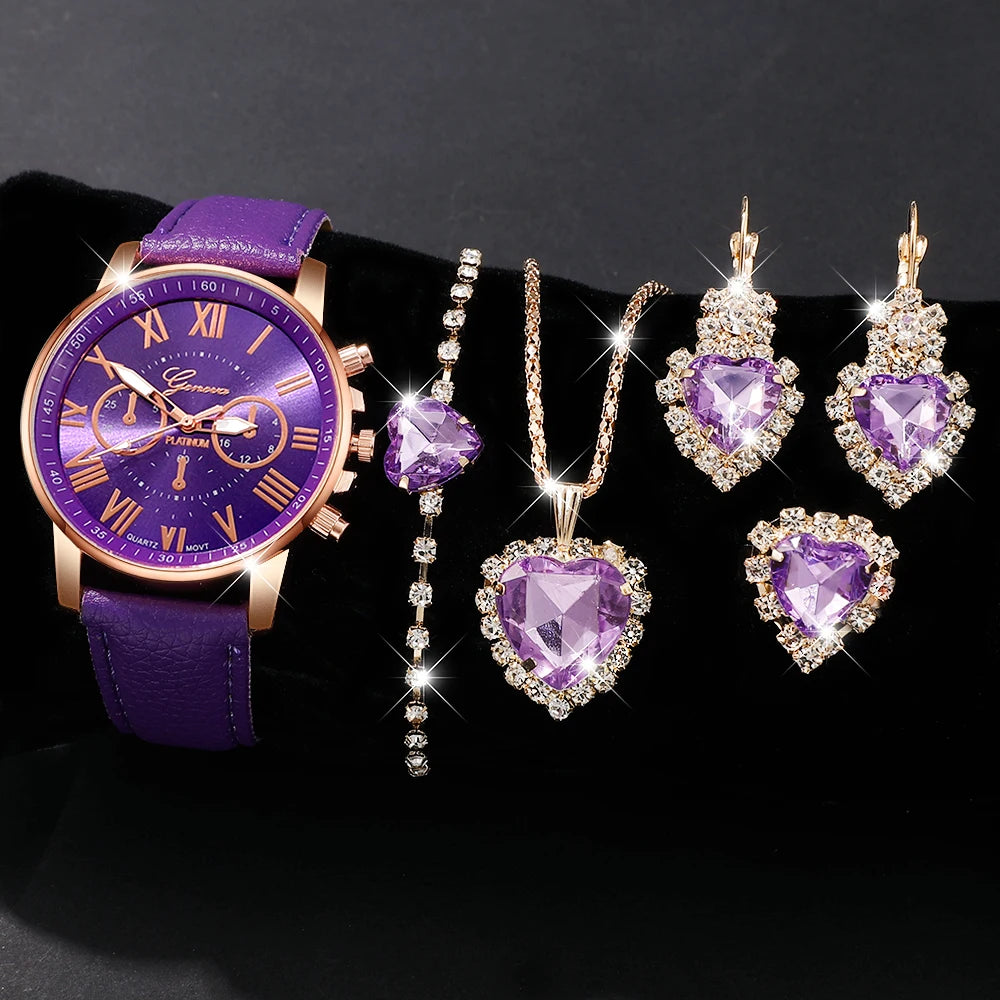 EJVS™  Women Quartz Watch + Bracelet Set for Birthdays & Mother's Day