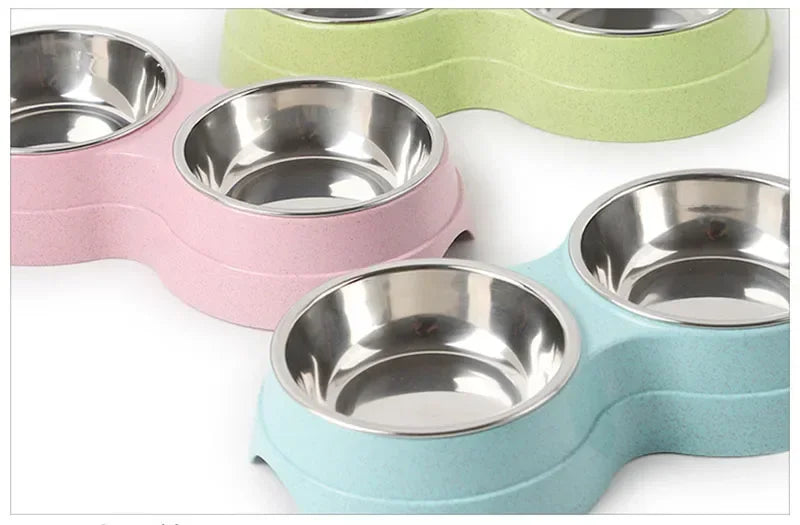 EJVS™  Stainless Steel Double Pet Bowls