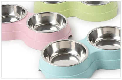EJVS™  Stainless Steel Double Pet Bowls