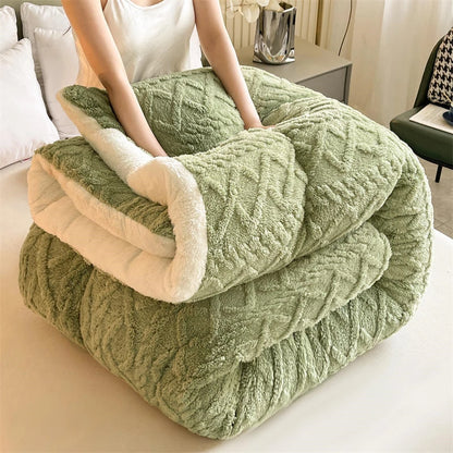 EJVS™ High End Thickened Winter Warm Blankets for Beds Artificial Lamb