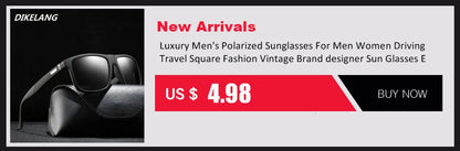 EJVS™  Fashion Square Vintage Polarized Sunglasses Men Women Retro Driving Fishing Luxury Brand Designer Sun Glasses UV400 Eyewear