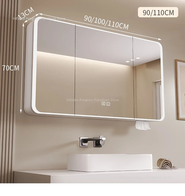 EJVS™ Arc Smart Bathroom Mirror Cabinet