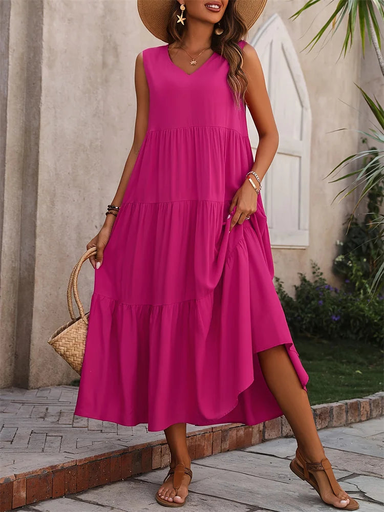 EJVS™ Summer Casual Brand Dress Femme