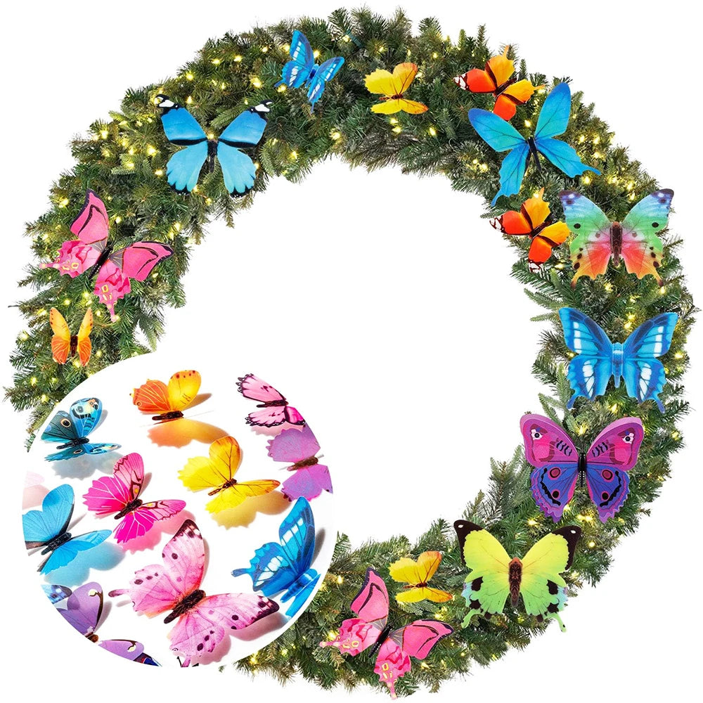 EJVS™  12Pcs 3D Colorful Butterfly Wall Stickers