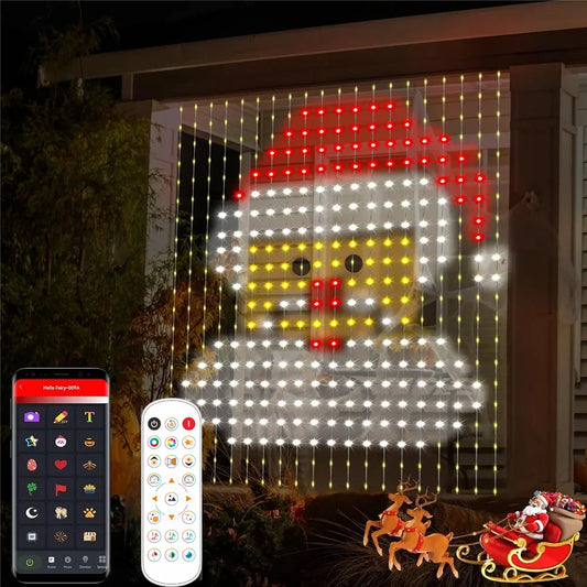 EJVS™  Smart Curtain Lights, 400 LED USB Curtain String Lights with App Remote Control