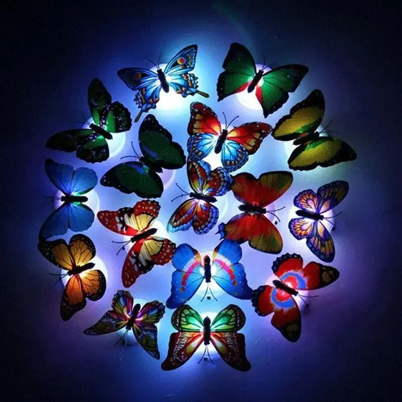 EJVS™ 3D Butterfly Night Light Wall Stickers