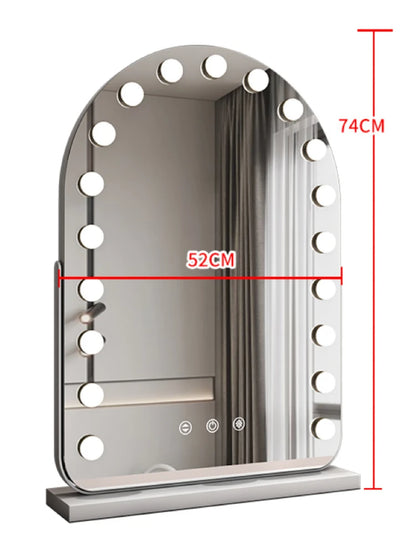 EJVS™ Arched LED Makeup Mirror – 10x Magnification
