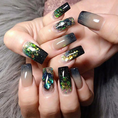 EJVS™  24Pcs Shimmery Manicure Tips