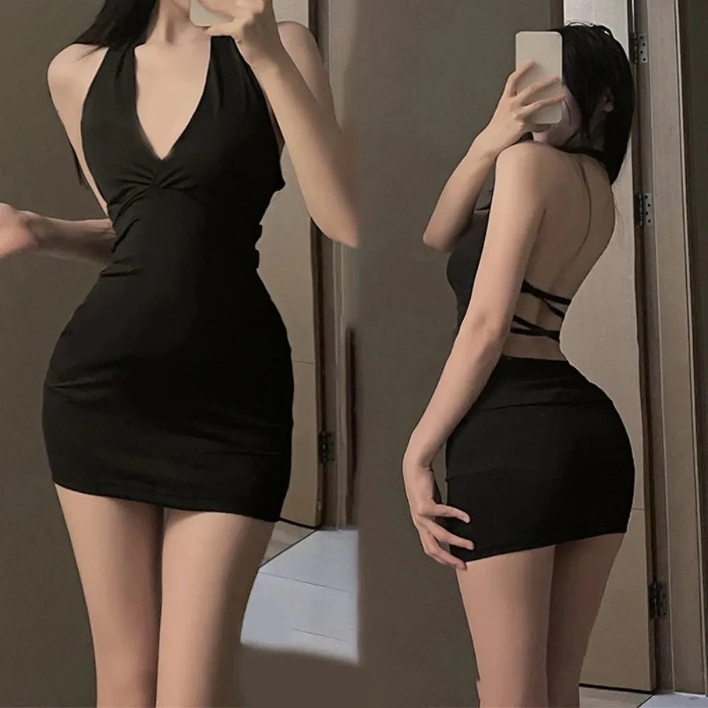 EJVS™  Sexy Backless Party Mini Dress