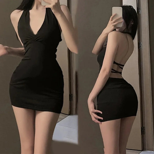 EJVS™  Sexy Backless Party Mini Dress