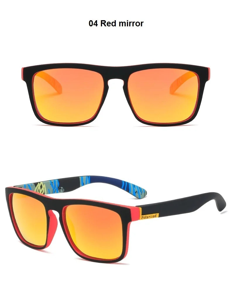 EJVS™  Fashion Square Vintage Polarized Sunglasses Men Women Retro Driving Fishing Luxury Brand Designer Sun Glasses UV400 Eyewear