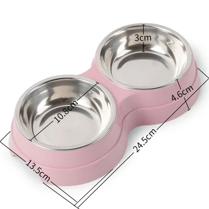 EJVS™  Stainless Steel Double Pet Bowls