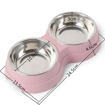 EJVS™  Stainless Steel Double Pet Bowls