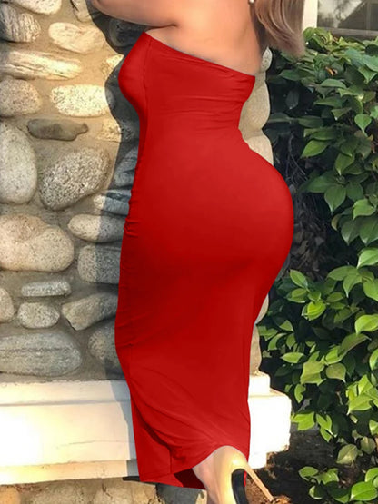 EJVS™  Sleeveless Long Beach Dress