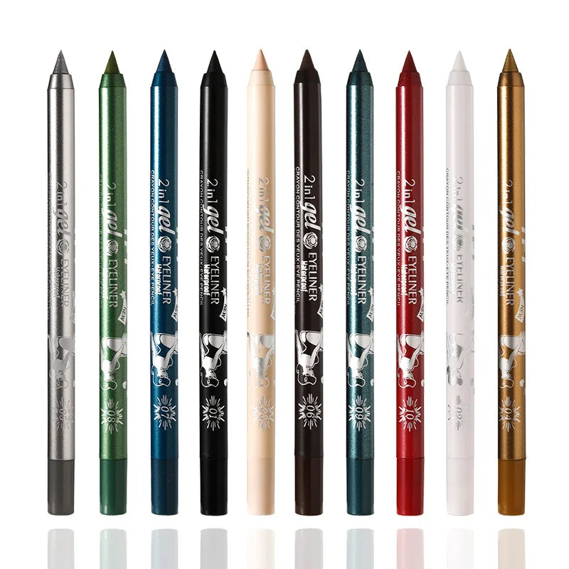 EJVS™  Waterproof Eyeliner Long Lasting Pencil Colourful Pigment