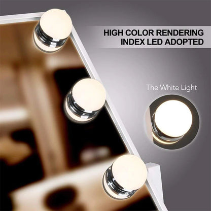 EJVS™ Arched LED Makeup Mirror – 10x Magnification