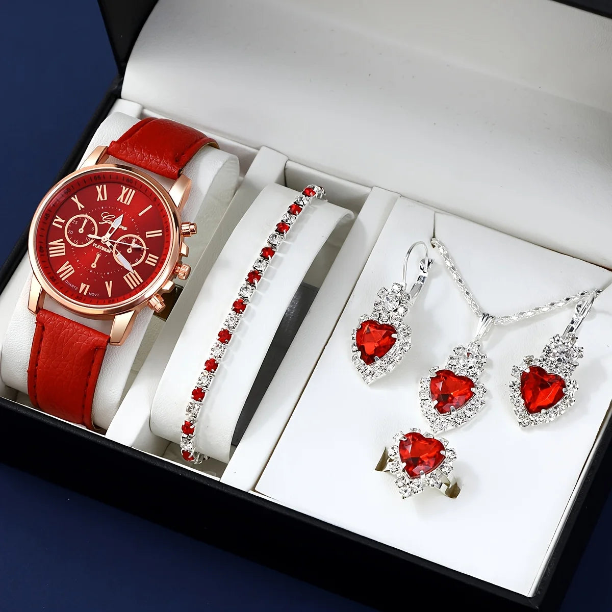 EJVS™  Fashion Quartz Watch Jewelry Set