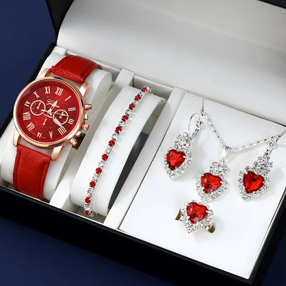EJVS™  Fashion Quartz Watch Jewelry Set