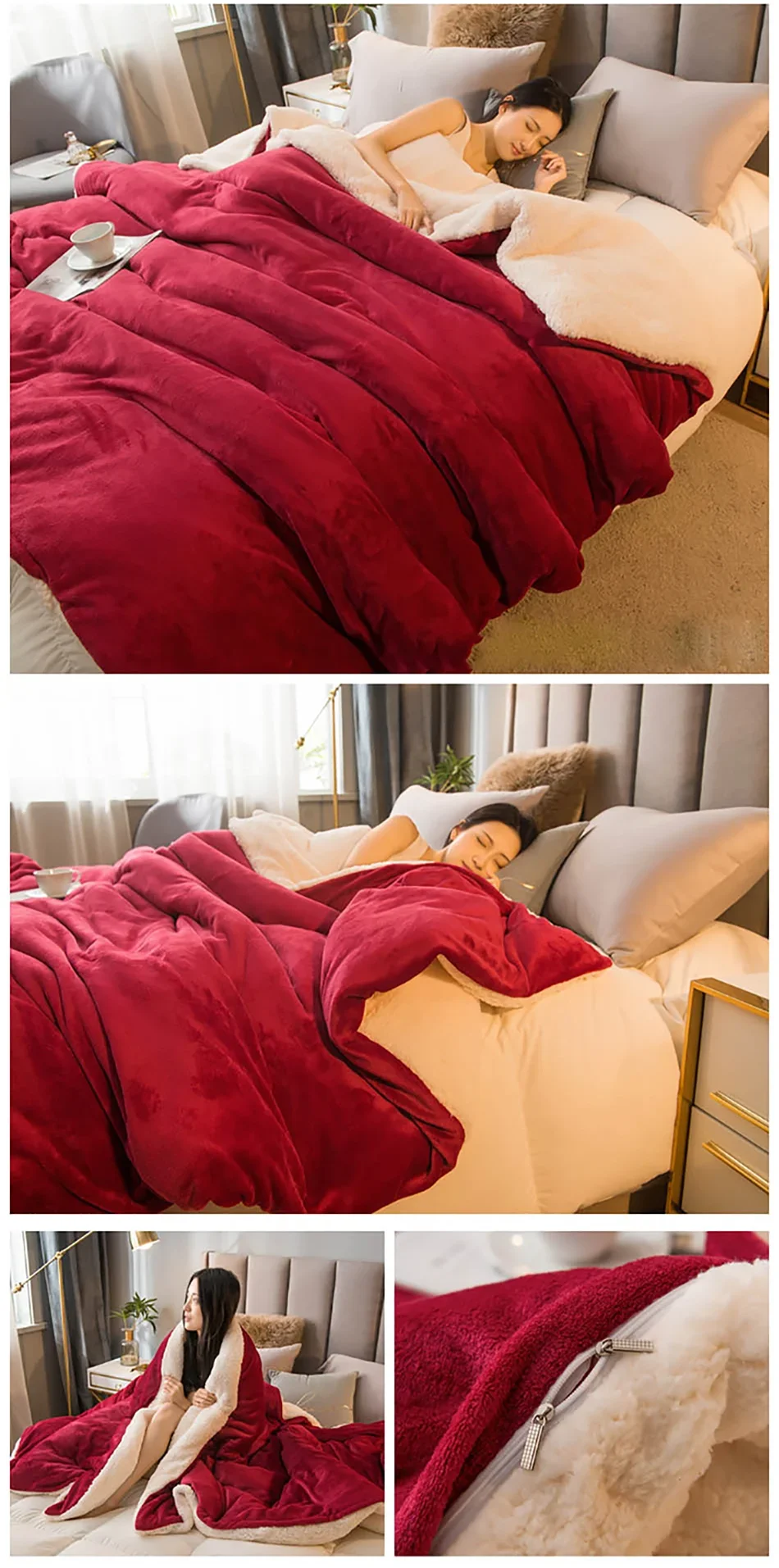 EJVS™ Warm Wool Bed Blanket