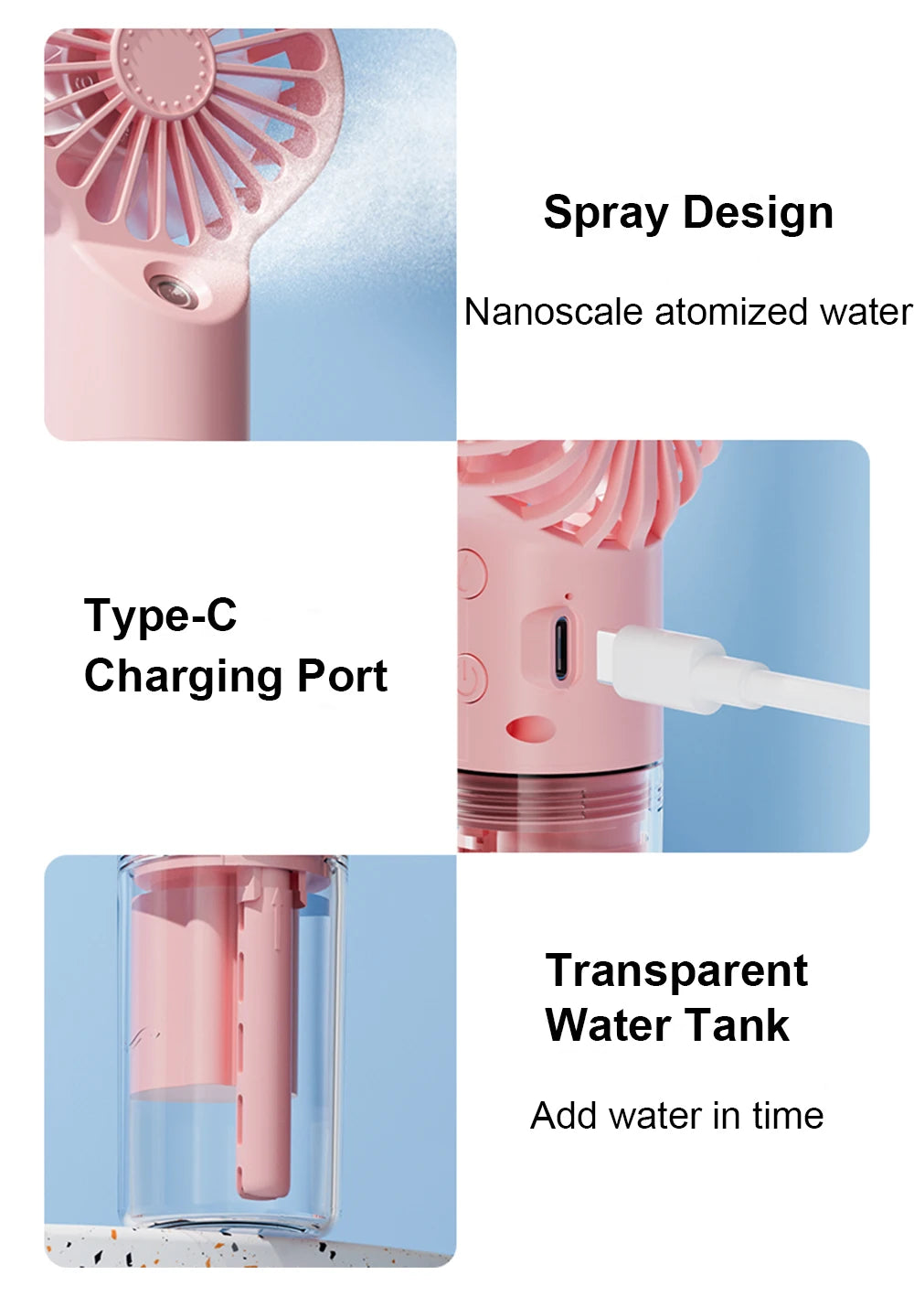 EJVS™ Rechargeable Mini Humidifier Fan