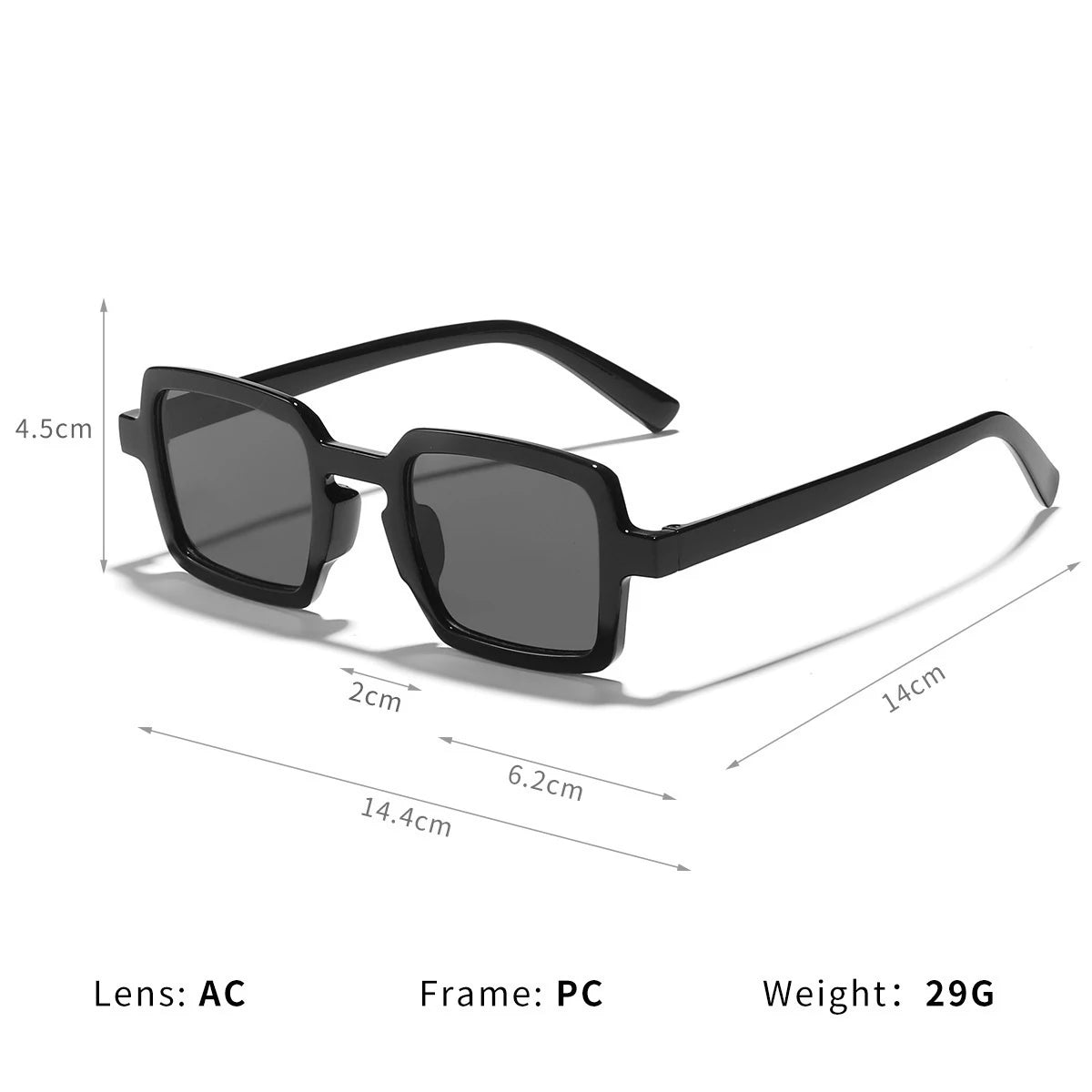 EJVS™  Vintage Square Sunglasses For Women Men Rectangle Sun Glasses Female Oval Eyewear Sunglasses for Male Female Eyeglasses