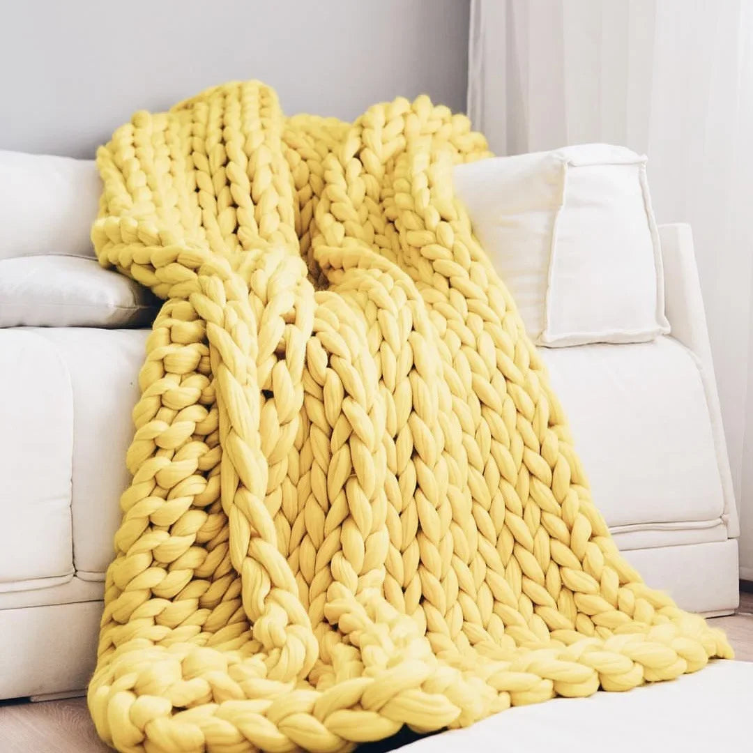 EJVS™ Handmade Chunky Knit Weighted Blanket