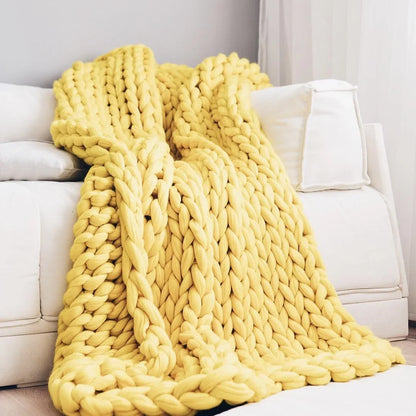 EJVS™ Handmade Chunky Knit Weighted Blanket