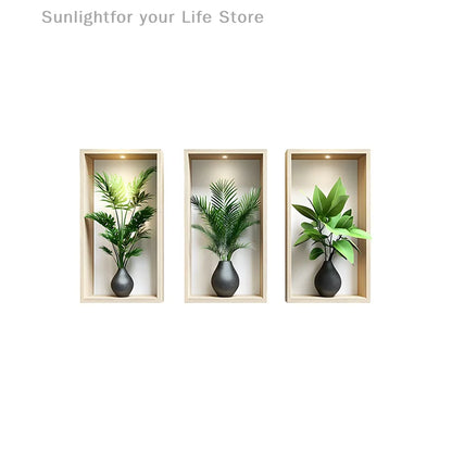 EJVS™ Green Plant Wall Stickers
