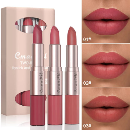 EJVS™ 3 Color Gloss Waterproof Lipstick