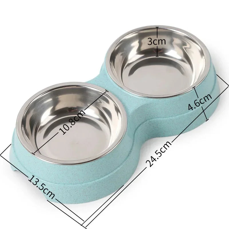 EJVS™  Stainless Steel Double Pet Bowls