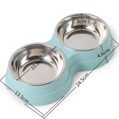 EJVS™  Stainless Steel Double Pet Bowls