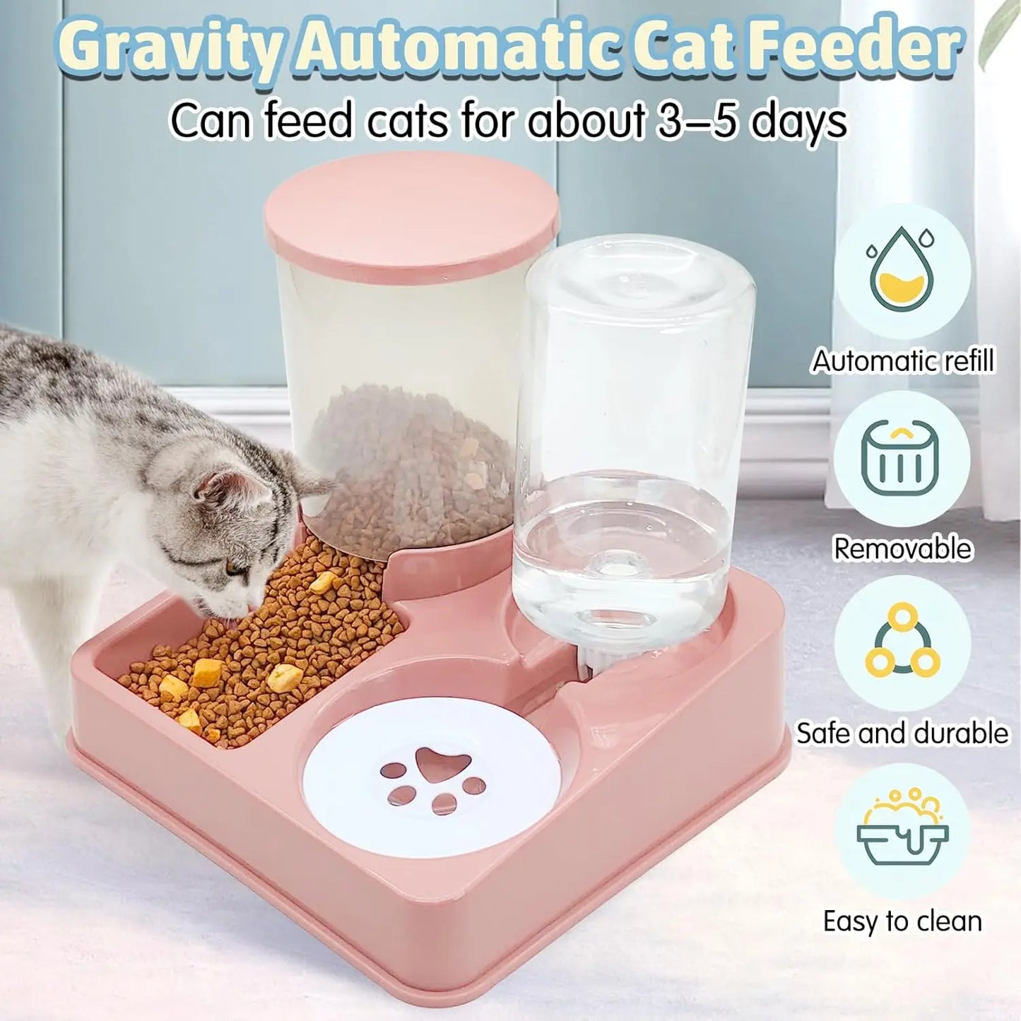 EJVS™  Automatic Cat Feeder Water Dispenser