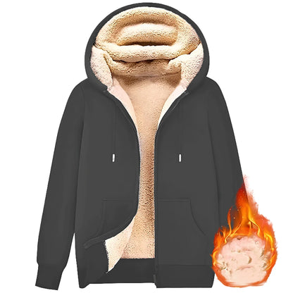 EJVS™  Trendy Warm Zipper Lamb Wool Jacket