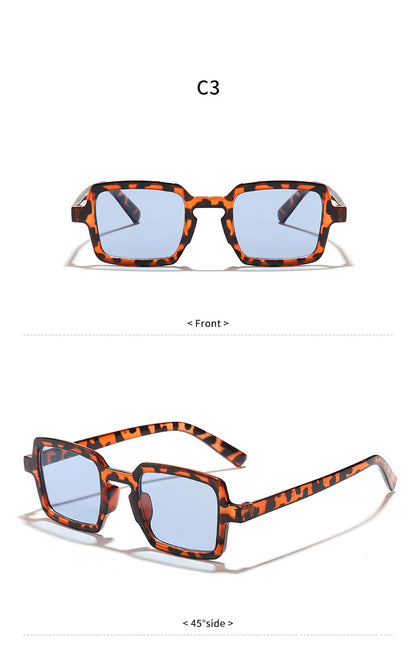 EJVS™  Vintage Square Sunglasses For Women Men Rectangle Sun Glasses Female Oval Eyewear Sunglasses for Male Female Eyeglasses
