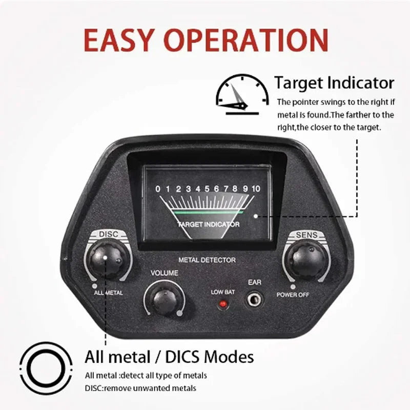 EJVS™  Metal Detector High Accuracy Professional - Waterproof Search Coil
