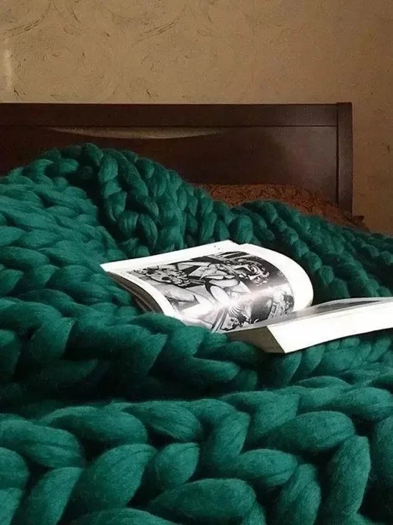 EJVS™ Handmade Chunky Knit Weighted Blanket