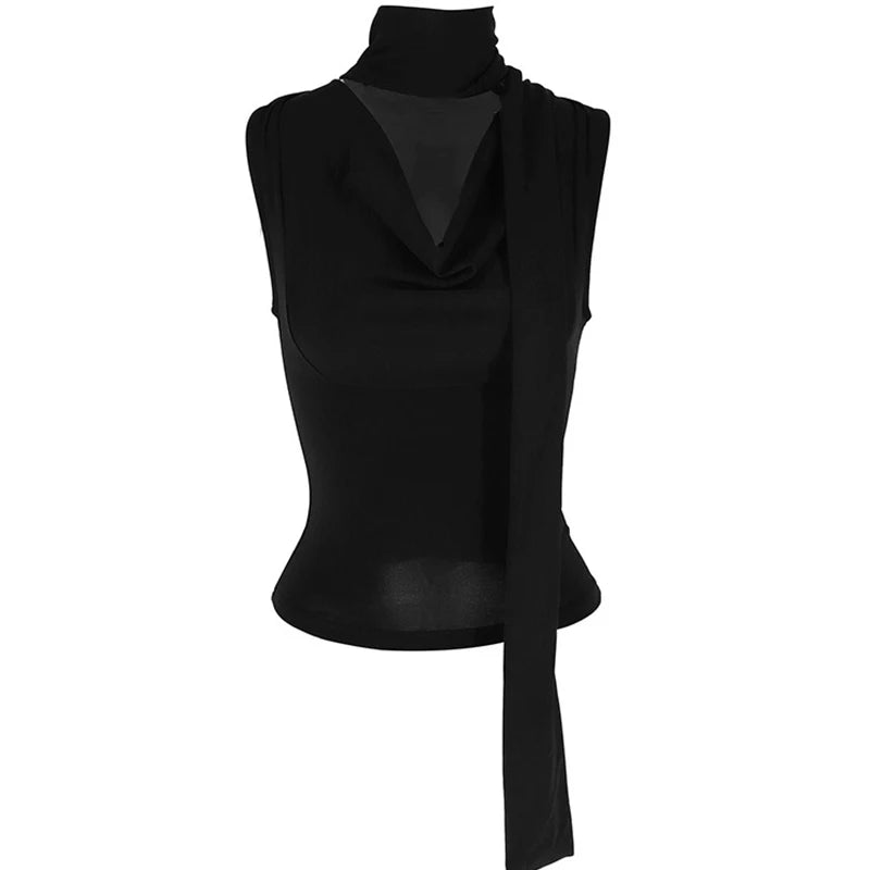 EJVS™  Women Sexy Sleeveless V-Neck Lady Top Fashion Bandage