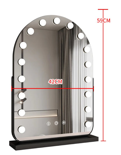EJVS™ Arched LED Makeup Mirror – 10x Magnification