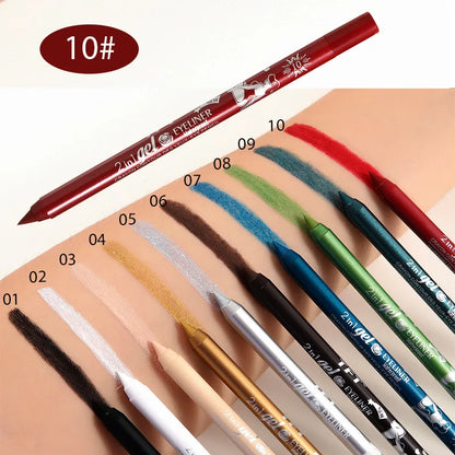EJVS™  Waterproof Eyeliner Long Lasting Pencil Colourful Pigment