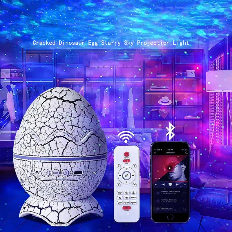 EJVS™ Galaxy & Dinosaur Egg Star Projector