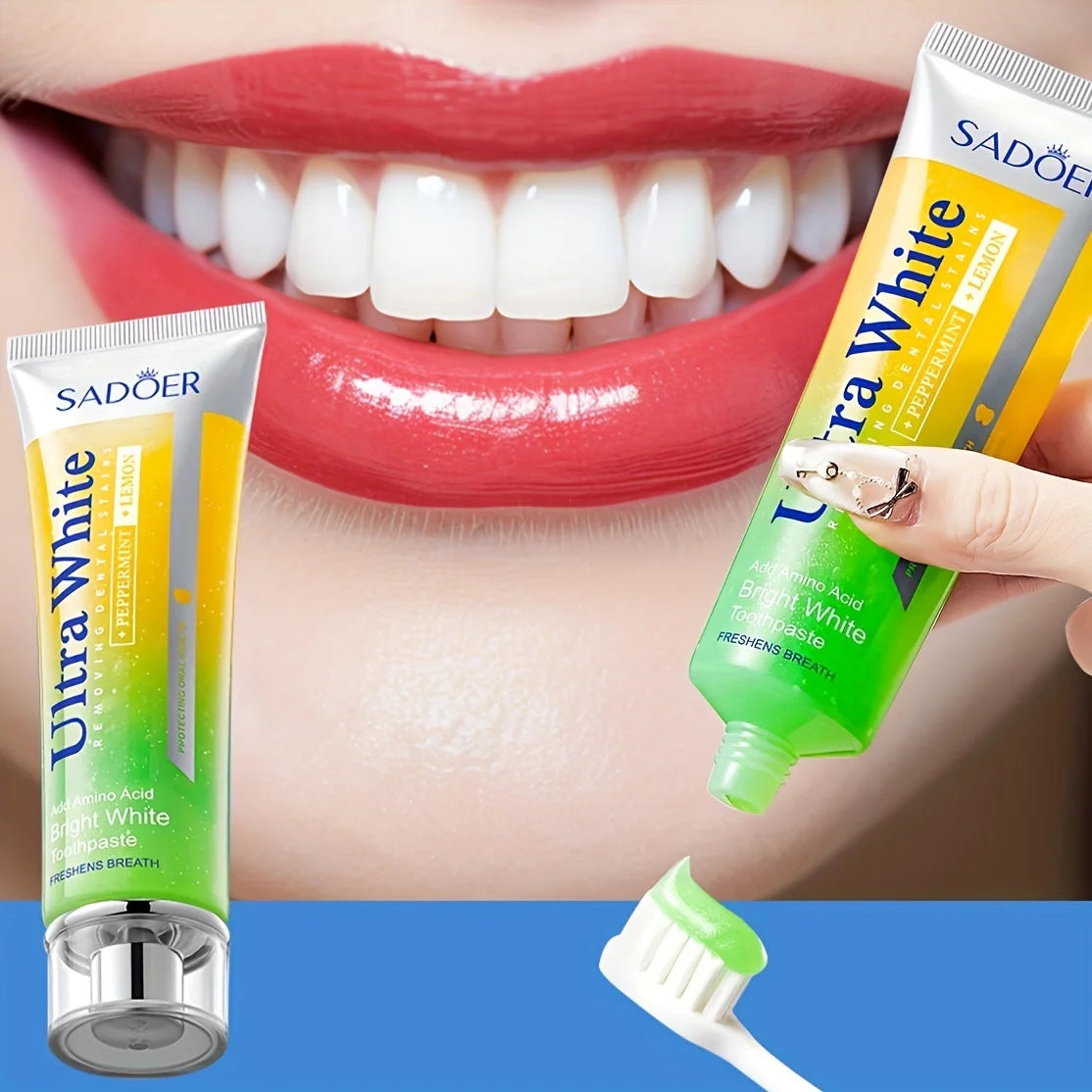 EJVS™  Lemon Mint Teeth Whitening Toothpaste - Fresh Breath 100g