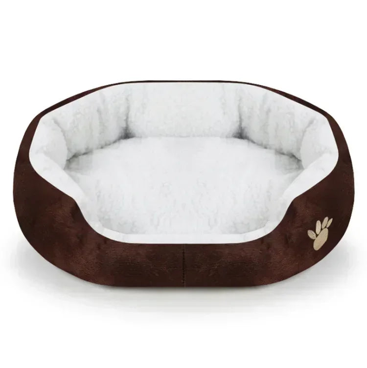 EJVS™  Dog Beds for Large Dogs Cashmere Warming Pet Dog Bed Sofa Lounger Cat Nest Baskets Plush Kennel Bed Comfortable Pet Supplies