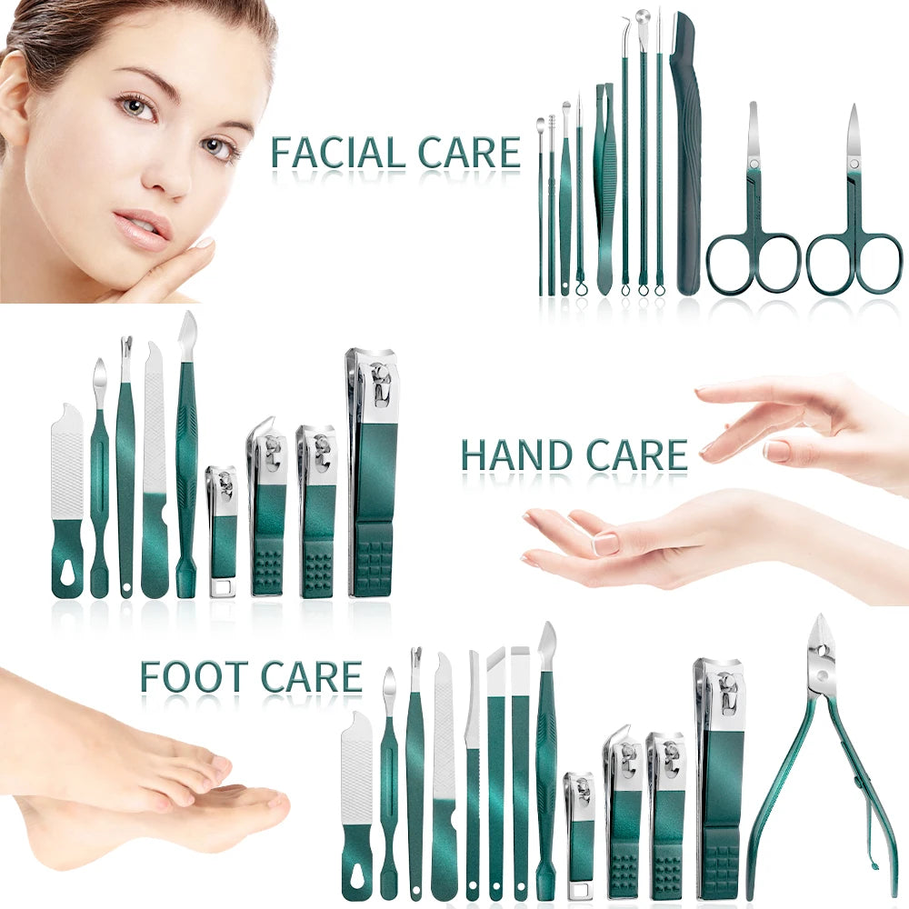 EJVS™ Green Pedicure Clipper Set
