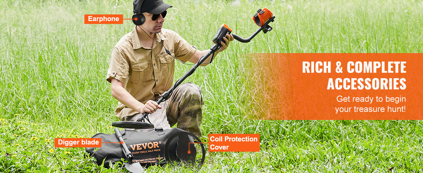 EJVS™  VEVOR Metal Detector Waterproof Search Coil